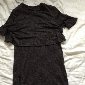 Forever21 knee Len black\grey dress